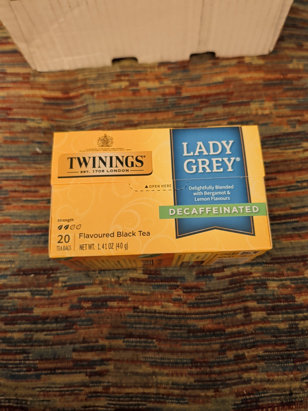 6 Packs - Twinings Lady Grey Decaffeinated Black Tea - 20 Count each box gallery