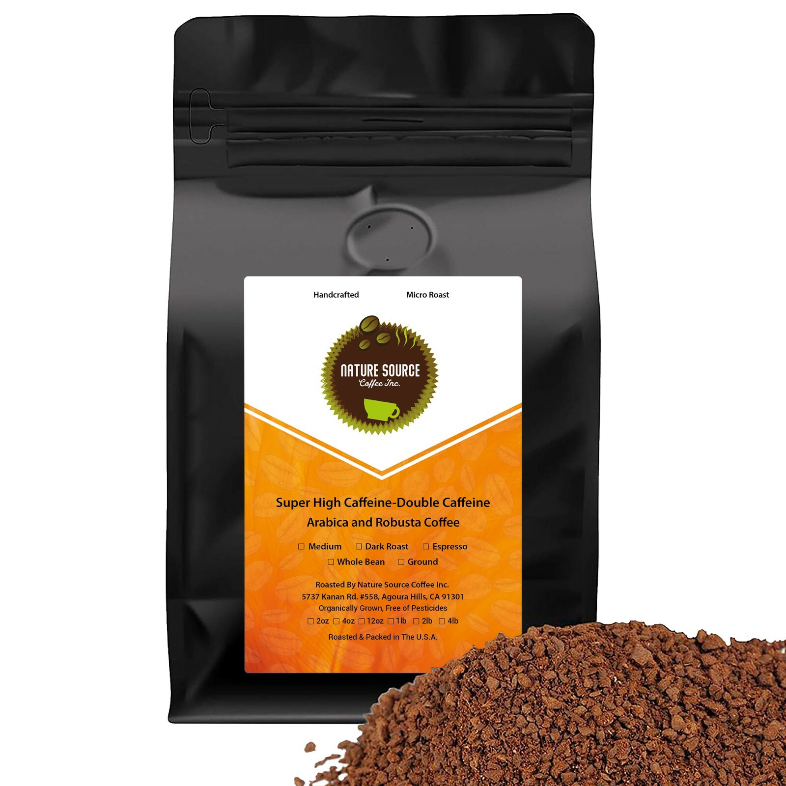 Super High Caffeine | Double Caffeine | Strong Robusta | Organic | Fresh Roasted gallery