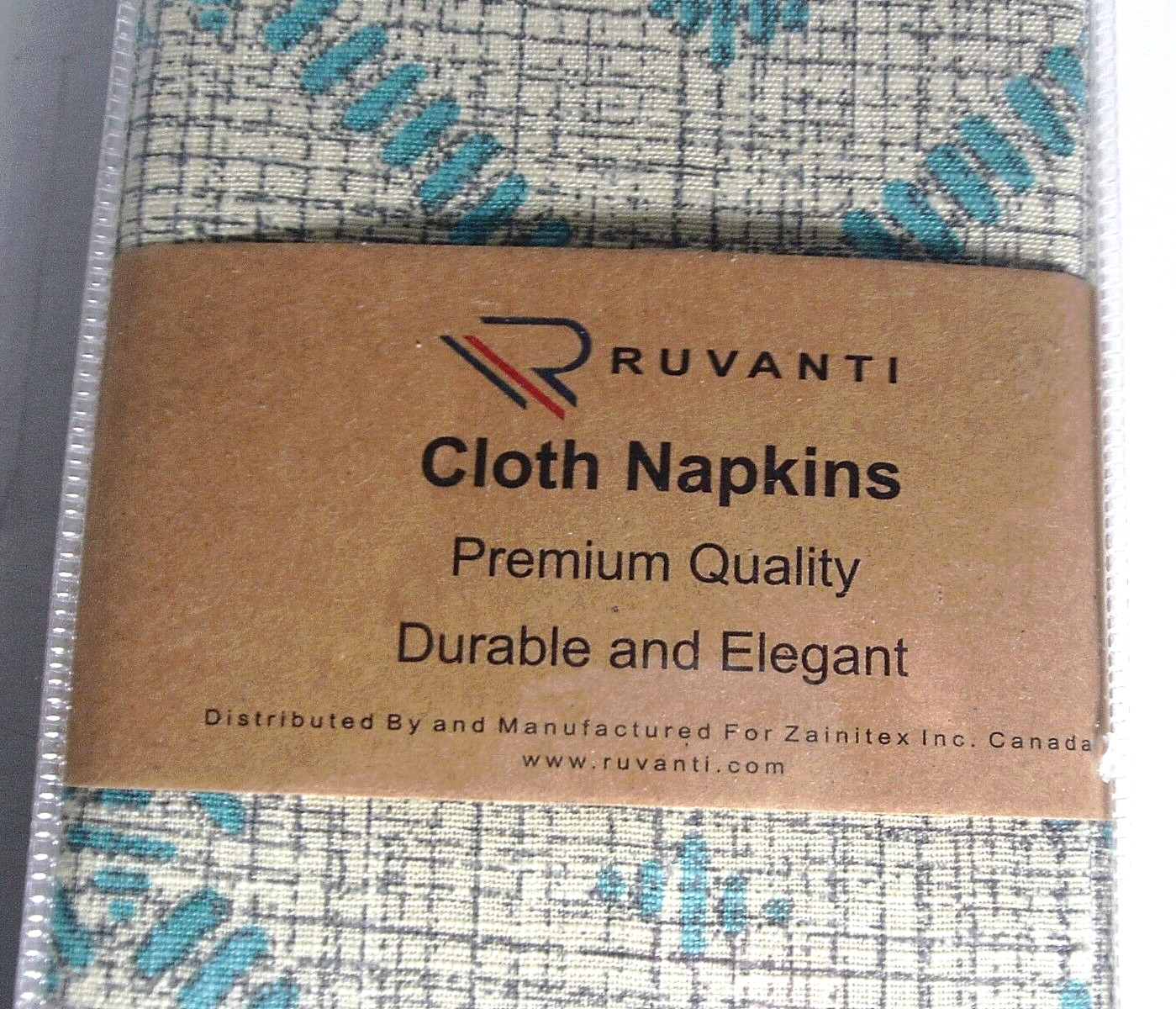 Ruvanti Cloth Dinner Napkins, 12 Pack, Linear, Premium Quality Durable – New gallery