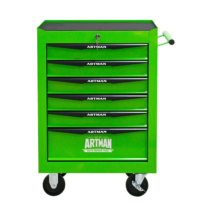 6-Drawer Heavy-Duty Rolling Tool Chest Cabinet Tool Cart Storage Box with Lock gallery