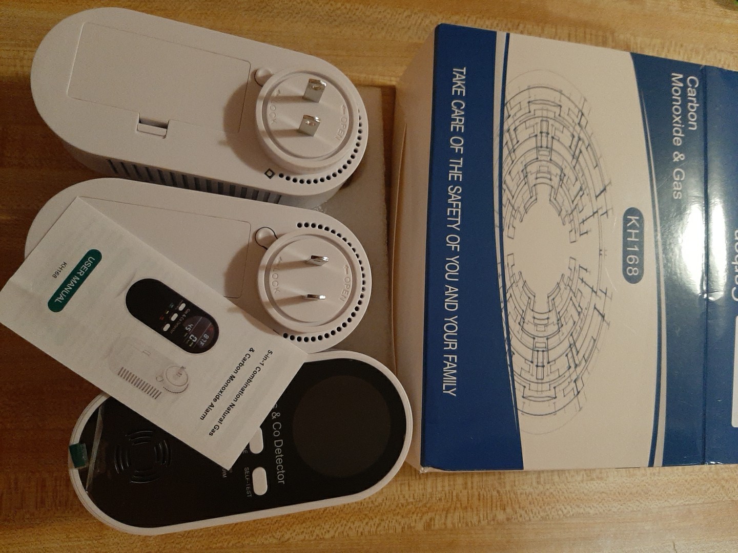 5-in-1 Carbon Monoxide Detectors Natural Gas Leak Detector 3 Pack New gallery