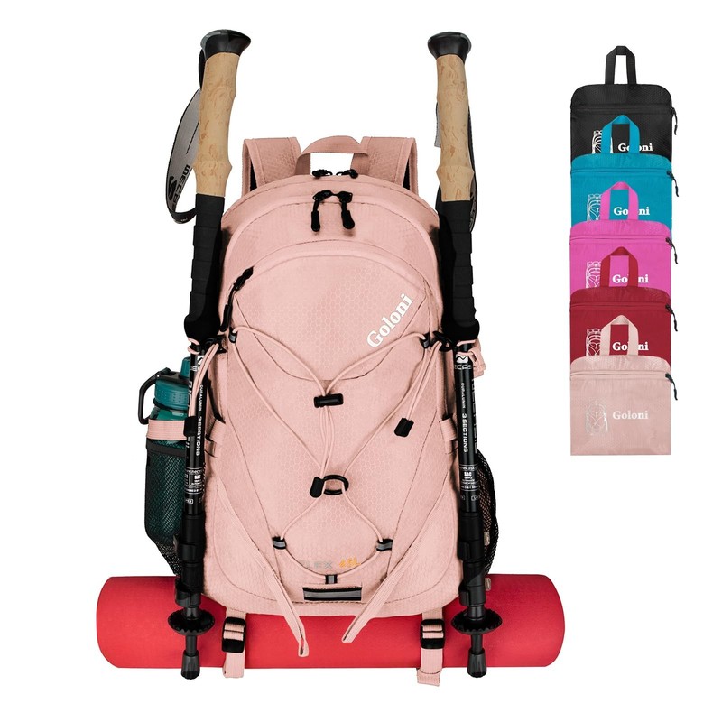 45L Hiking Backpack Lightweight Foldable, Waterproof Camping Backpack with Ra…