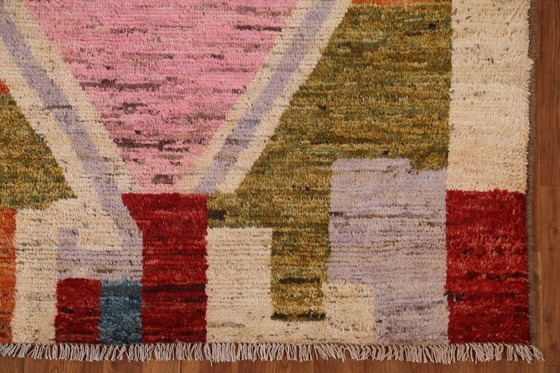 Handcrafted Luxury Hand-Knotted Moroccan Rugs Living Room Centerpiece 6x9 ft gallery