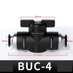 Water Fed Pole Control Valve Push Fit For 4mm~12mm Hoses Push Fit Tap Pneumatic