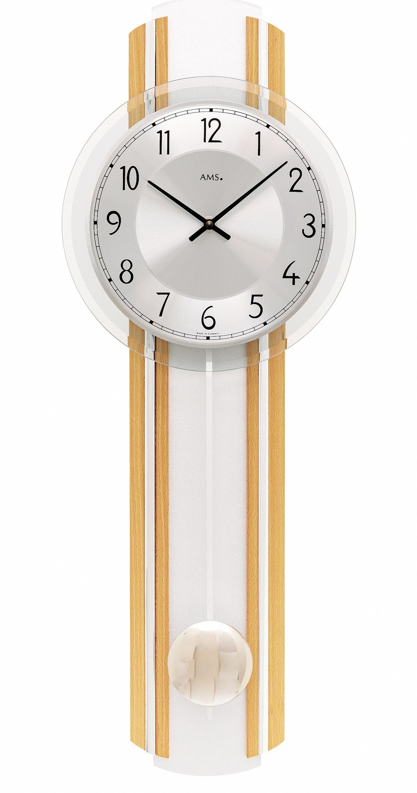 Modern Wall Clock with Quartz Movement by AMS gallery