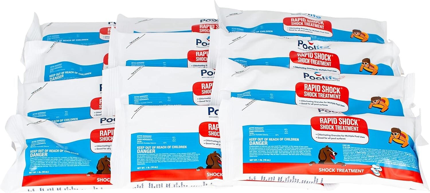 Poolife RapidShock 68% Chlorine Pool Shock 1 lb Bag EPA : 1258-913 gallery