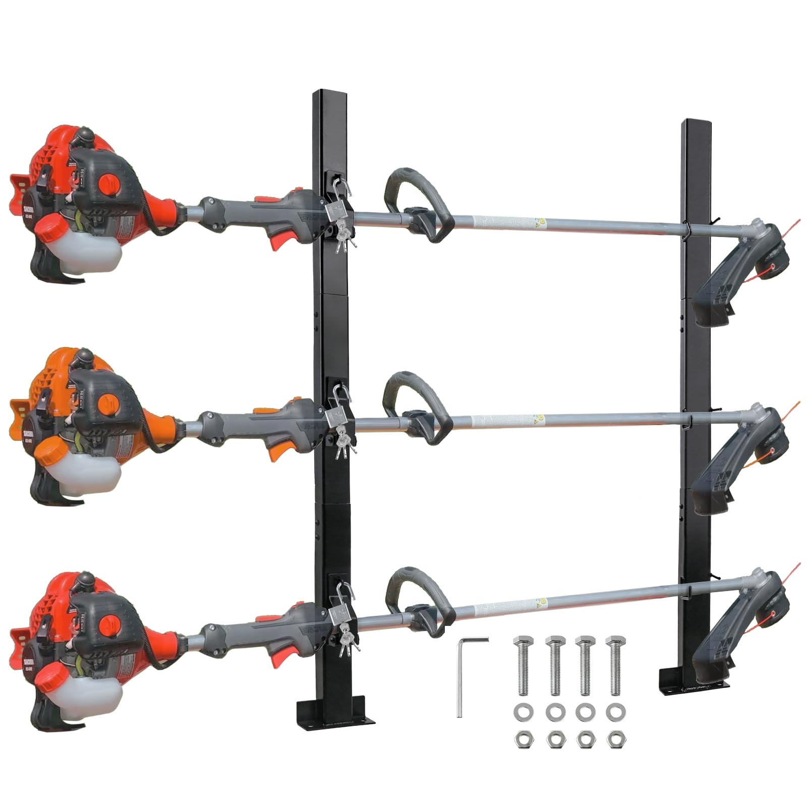 Weed Eater Racks for Open Trailer - Trimmer Rack Weedeater Rack for Trailer L... gallery