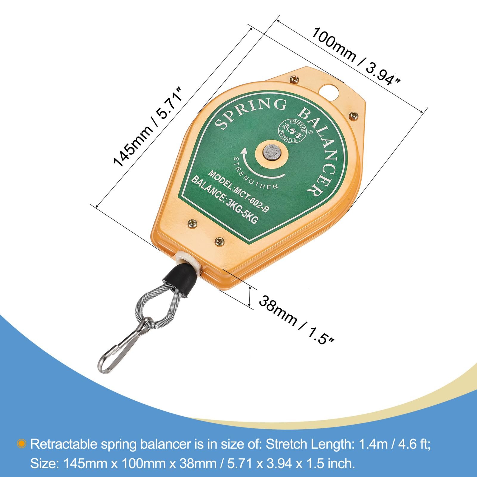Retractable Spring Balancer 6.6-11lbs Tool Holder with Fitting Accessory gallery