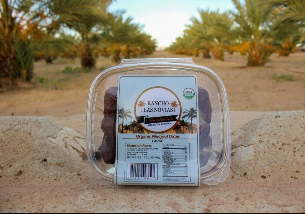 2 LB LARGE PREMIUM ORGANIC MEDJOOL DATES. FRESH ARIZONA'S GROWN.