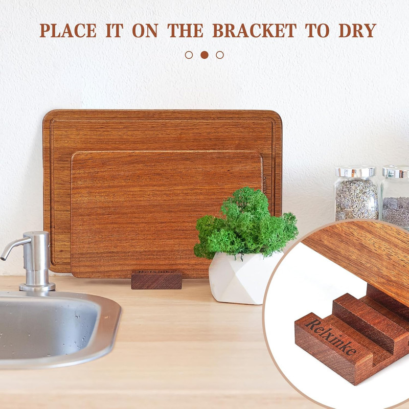 Solid Teak Wood Cutting Board One Piece Non Glued Thick Crack Resistant Wooden C gallery