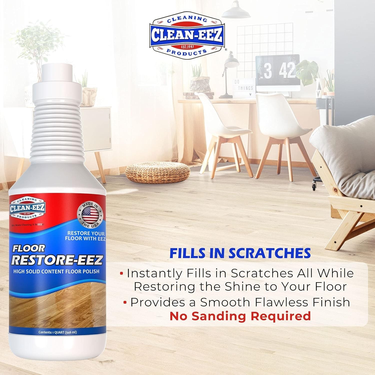 Clean-eez Ultimate Floor Restorer & Polish - Revitalize, 32 Fl Oz (Pack of 1) gallery