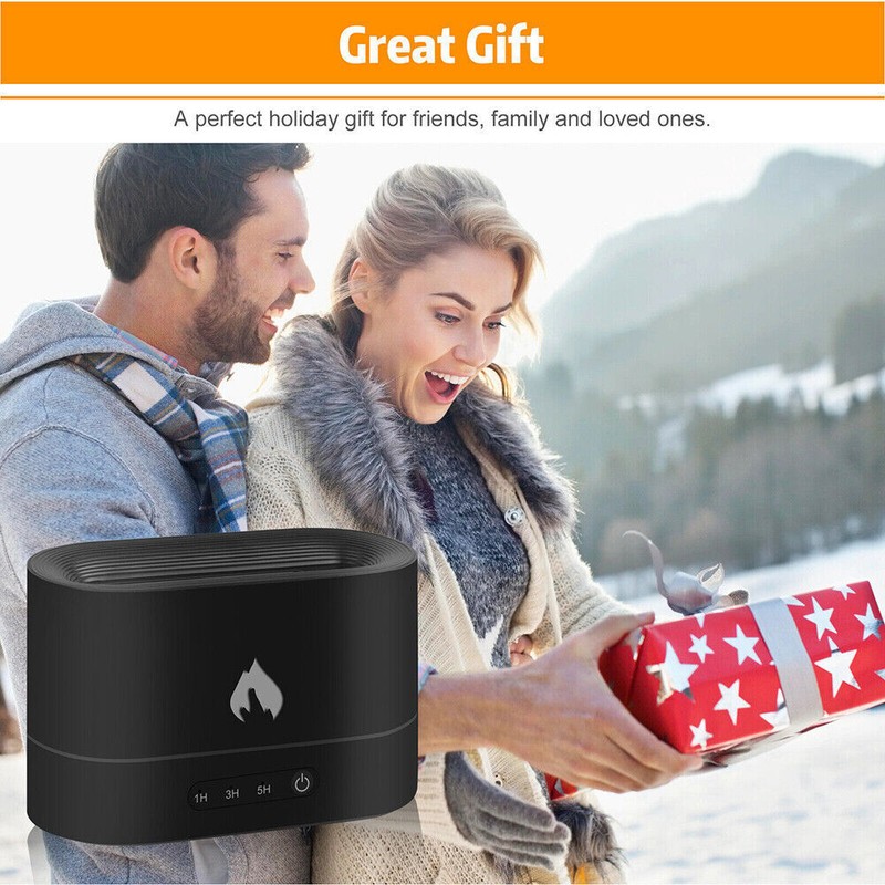 3D Flame Mist Home Decor Air Humidifier Essential Oil Aroma Diffuser USB 250ml gallery