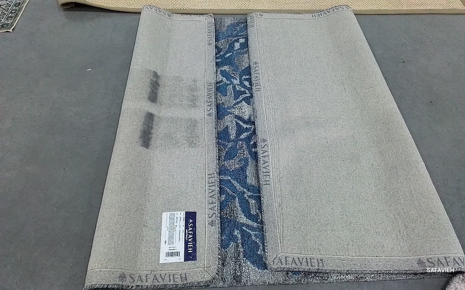 GREY / BLUE 5'-0" x 8'-0" Back Stain Rug, Reduced Price 1172792737 ABT608F-5 gallery