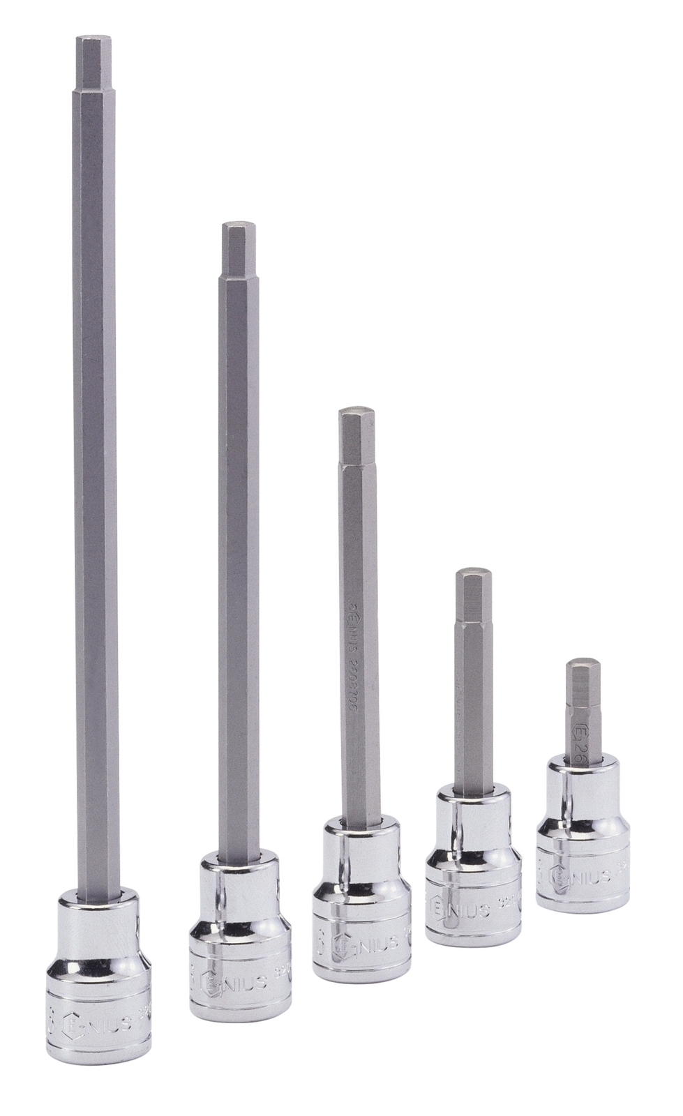 Genius Tools 1/2" Dr. 5mm Hex Bit Socket, 110mmL - 408+2535 gallery