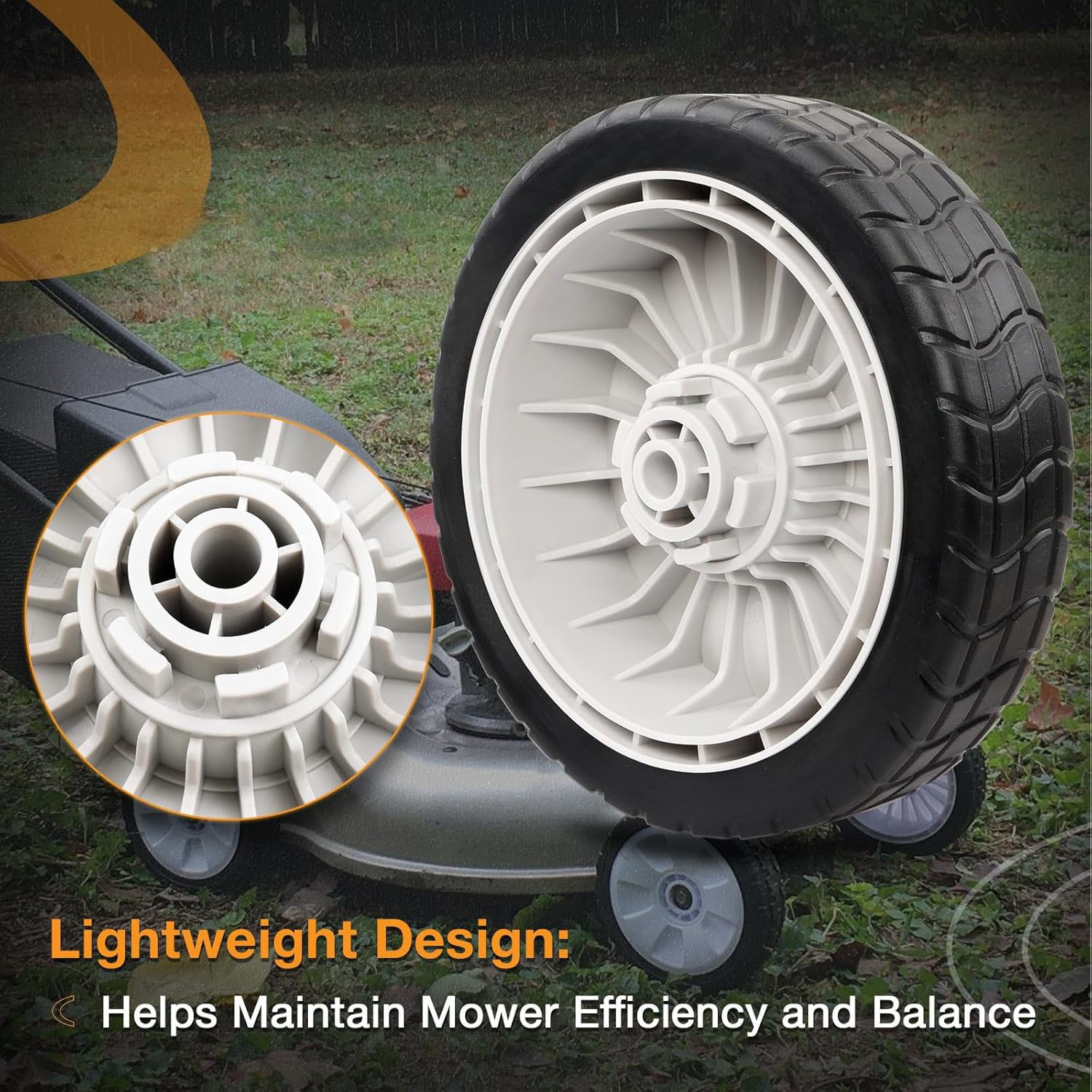 2-Pack 8" Lawn Mower Rear Wheels For Honda HRR216 HRS216 HRT216 42710-VE2-M02ZE gallery