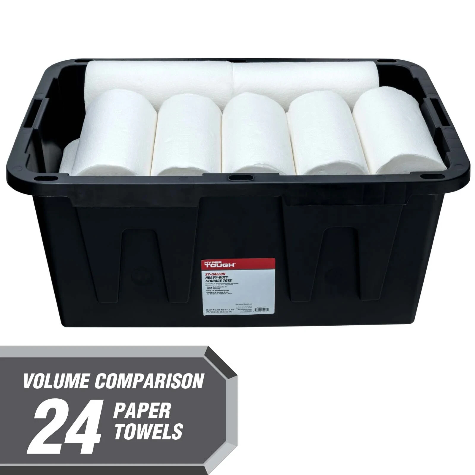 Large Storage Bin, 27 Gallon Plastic Storage Container with Snap-On Lid gallery