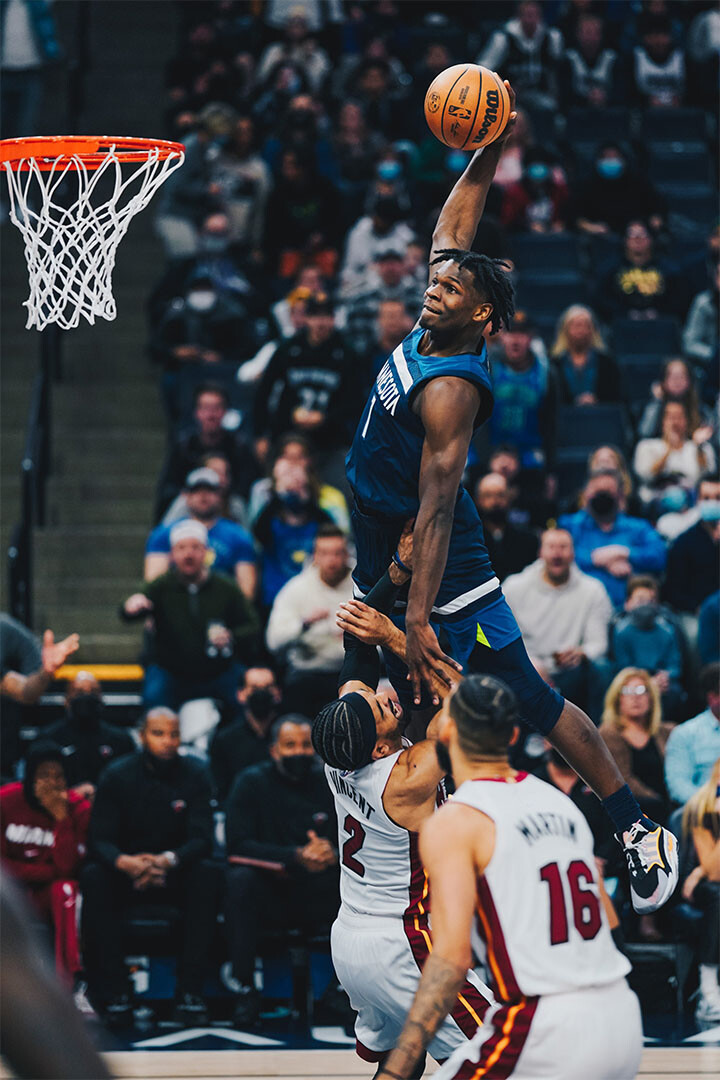 Athlete Anthony Edwards Minnesota Timberwolves Team Wall Art - POSTER 20"x30" gallery