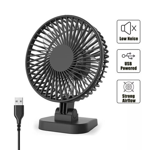 Mini USB Desk Fan Small Quiet Personal Cooler USB Powered Portable Table Fan NEW gallery