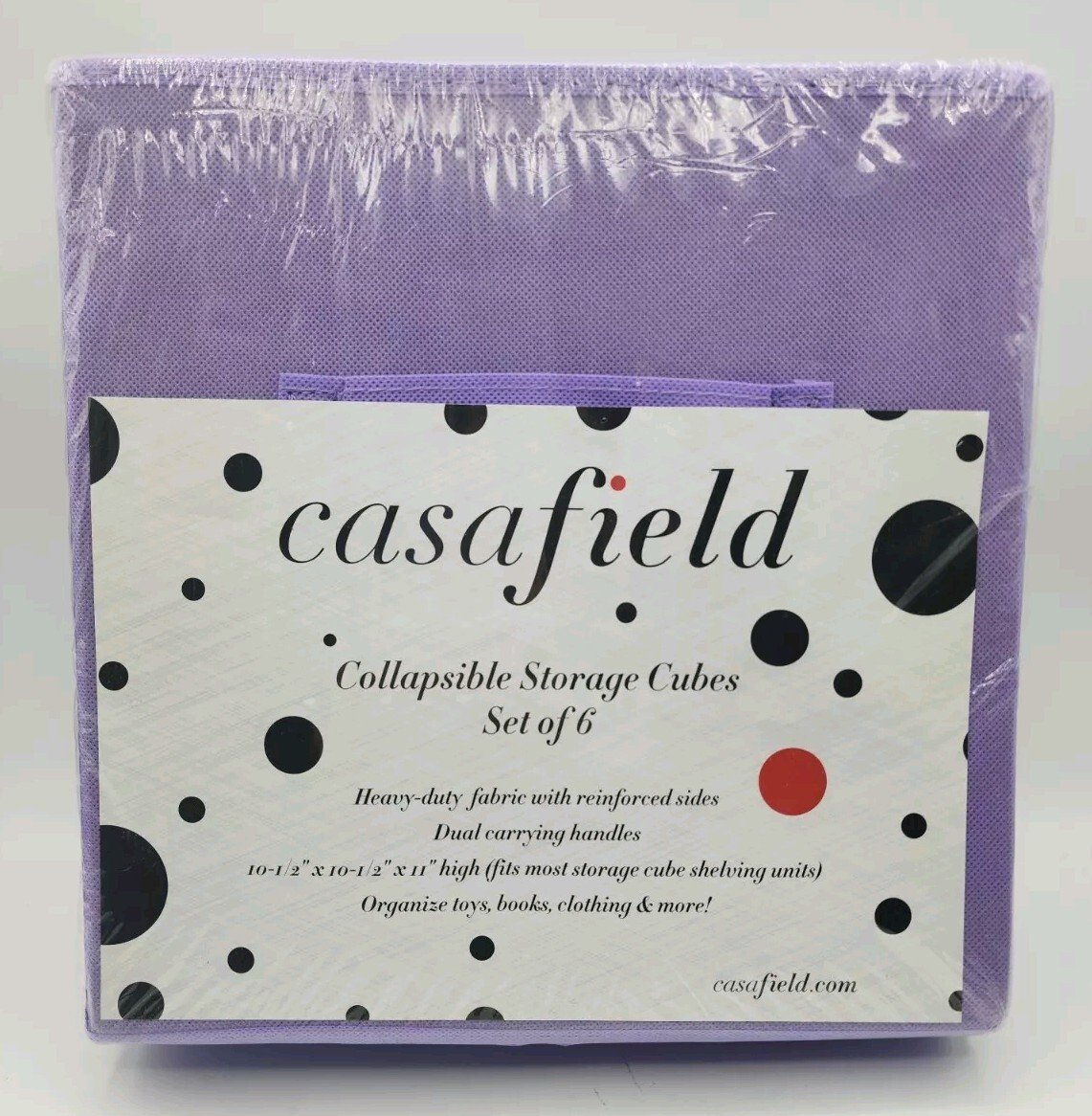 Casafield Set Of 6 Collapsible Storage Cubes 10.5x10.5x11 Organize Books, Toys gallery