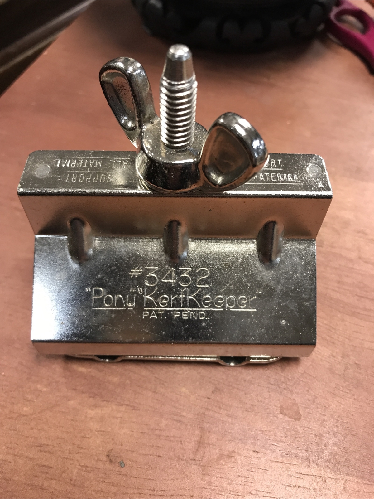 PONY KERFKEEPER # 3432 USA NOS Adjustable Clamp Co Chicago Vintage NWOB gallery