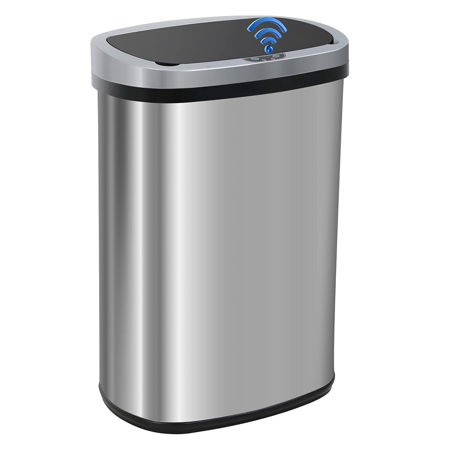 13 Gallon Kitchen Trash Can Automatic Touch Free Garbage Can with Lid Stainless gallery
