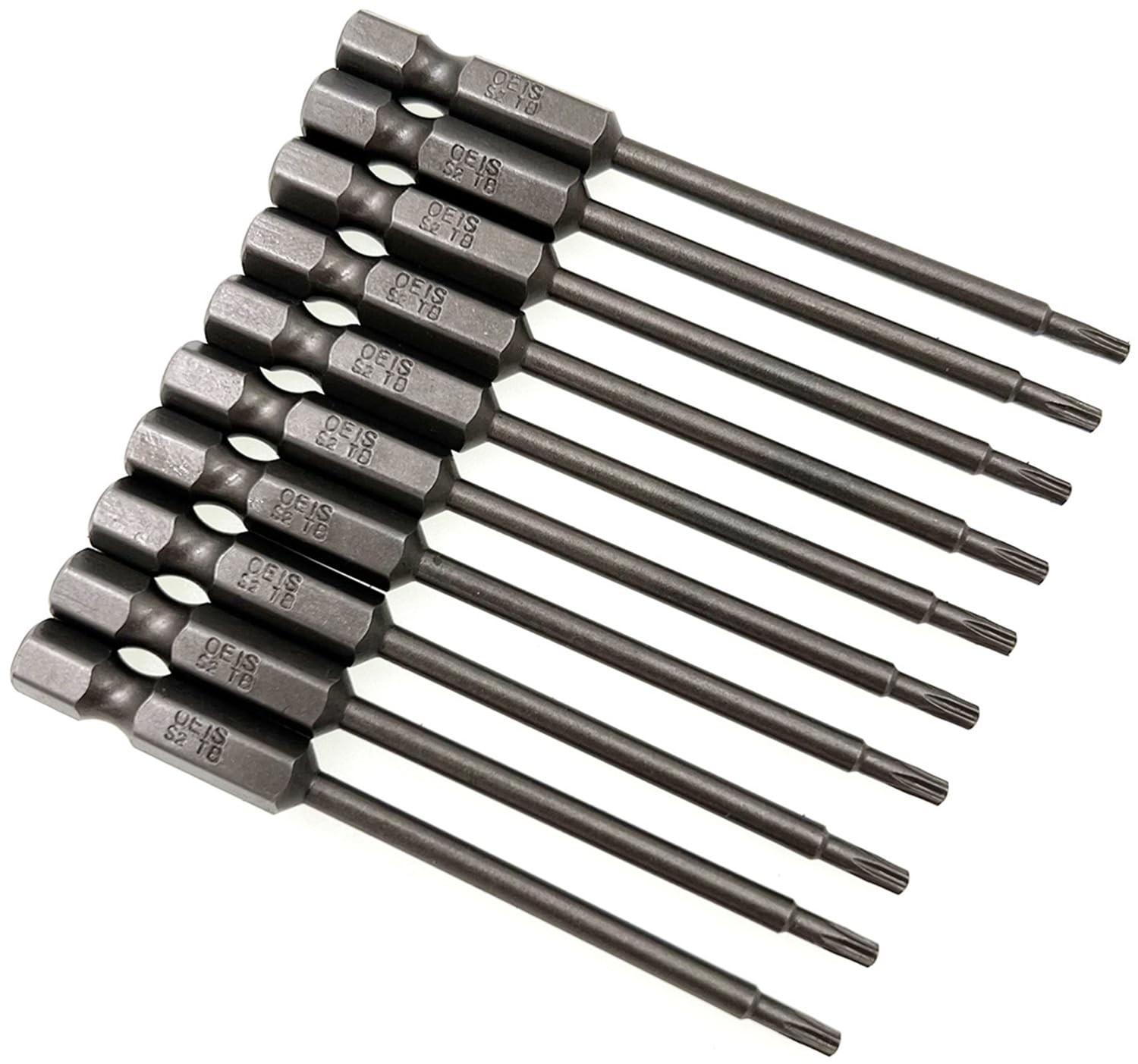 10Pcs 75mm/3inch Long 1/4 Inch Hex Shank T8 Torx Head Magnetic Screwdriver Bi... gallery