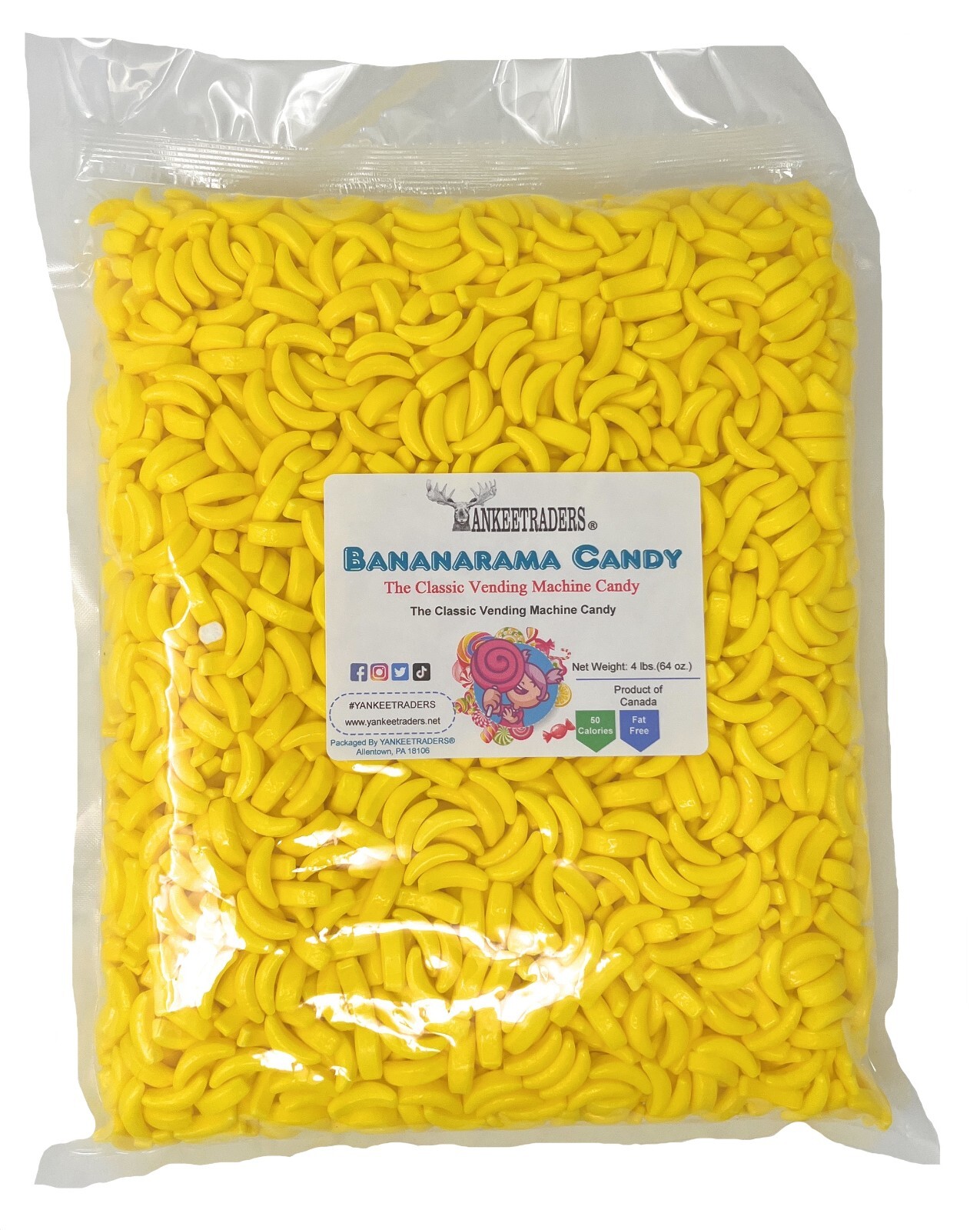Bananarama, Banana Candy 4 lbs., Bulk Vending, ~ YANKEETRADERS® ~ FREE SHIPPING gallery
