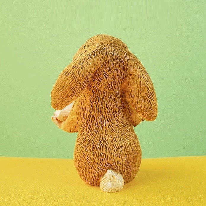 Reading Bunny Rabbit Statue Garden Sculpture Tabletop Figurine Home Decor Gifts gallery