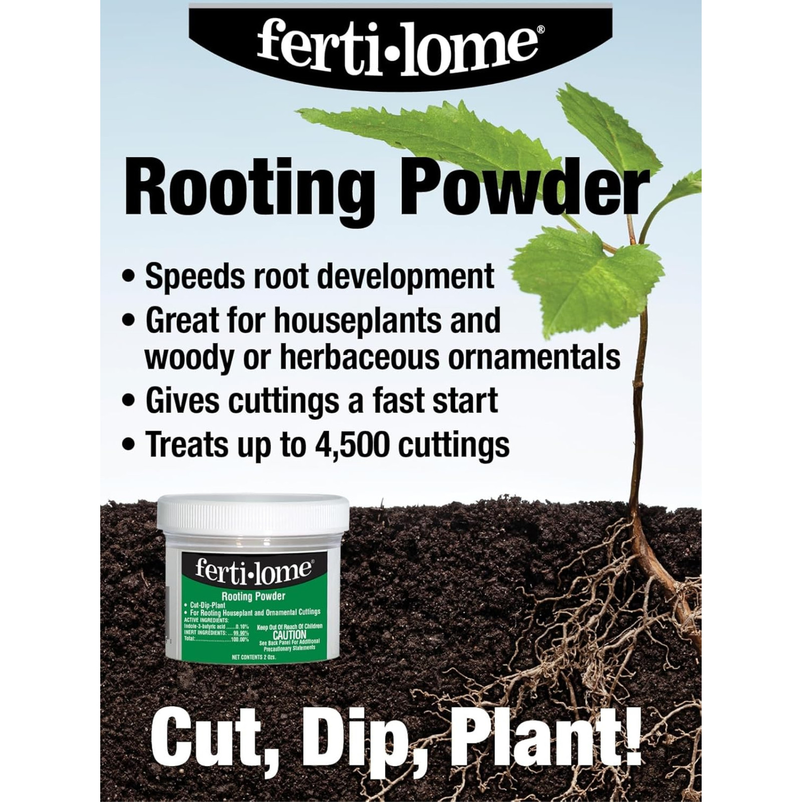 Fertilome Rooting Powder for Rooting Houseplants & Ornamental Cuttings, 2oz gallery