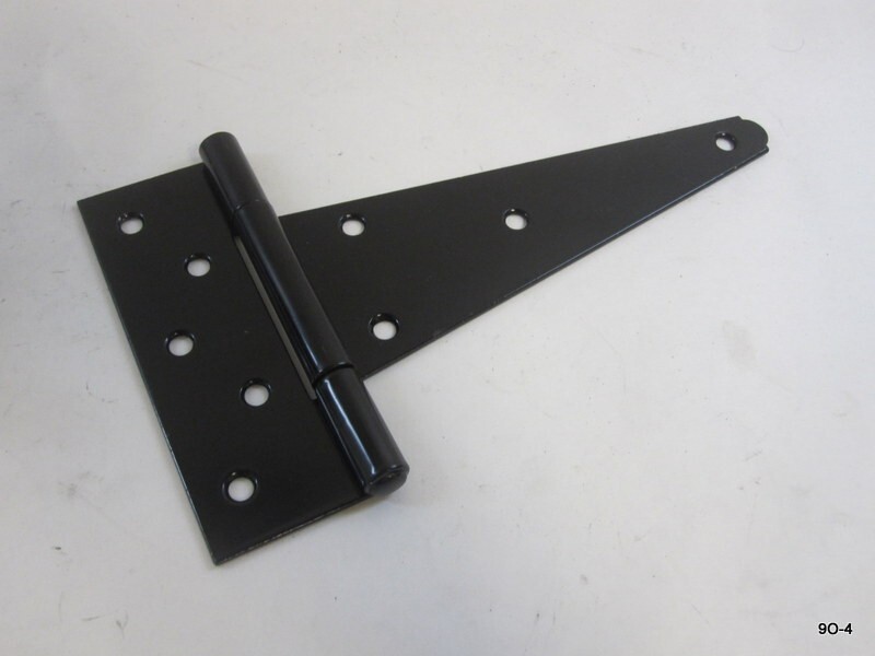 10 Pack T-Hinges 8" Powder Coated Black NO MOUNTING HARDWARE gallery