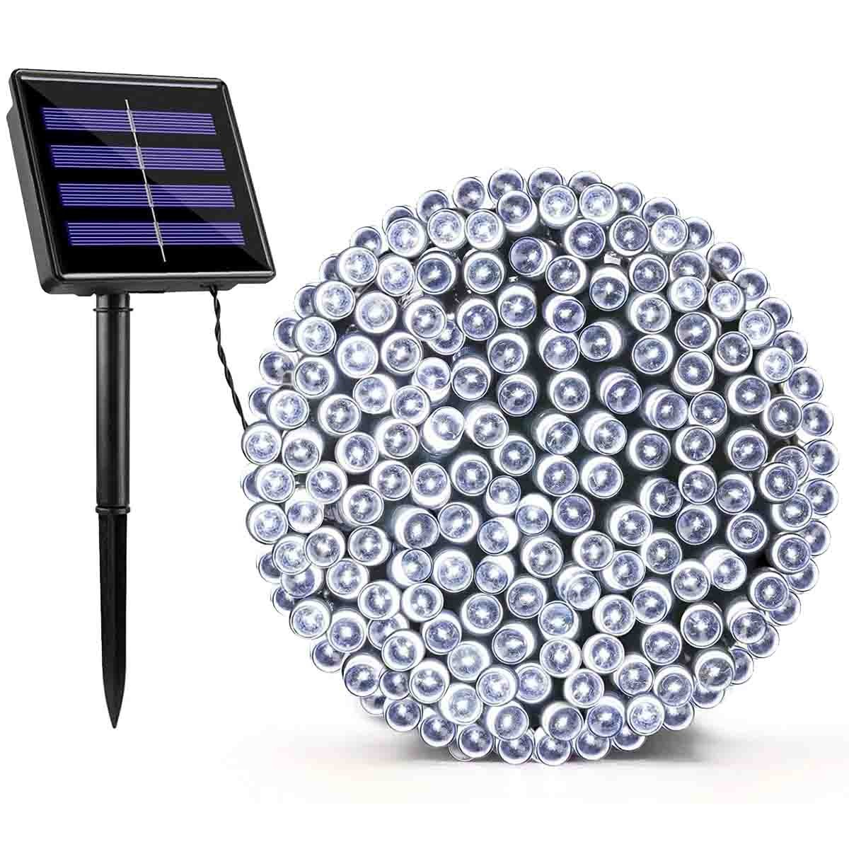Solar String Lights Outdoor,100 LED 39FT Christmas Lights 8 Mode for Party Decor gallery