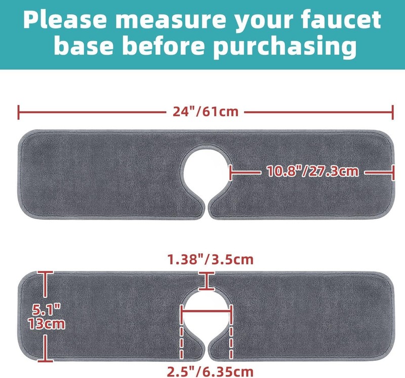 Machine Washable Kitchen Splash Guard - 4-Piece Microfiber Set for Cleanup Ease gallery