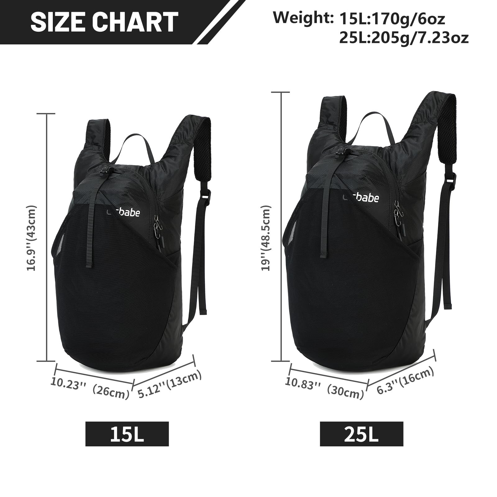 Ultra Lightweight Foldable Backpack,Water Resistant 25L Small Packable Hiking... 3