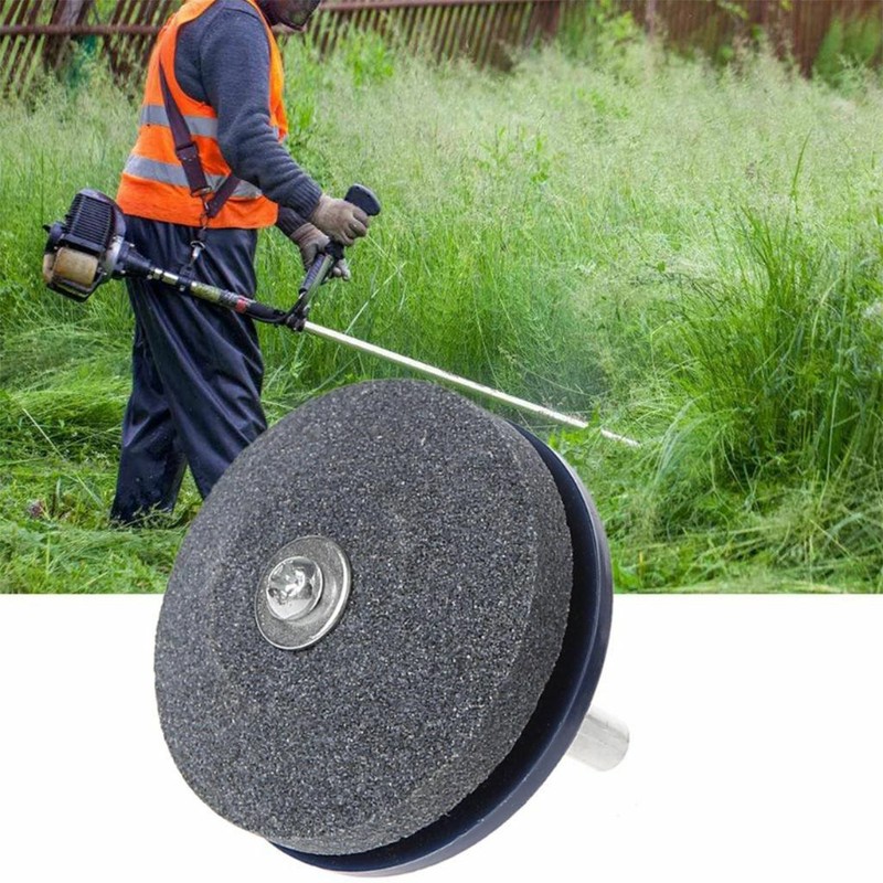 Universal Lawnmower Blade Sharpener Lawn Mower for Any Power Drill Hand Drill US gallery