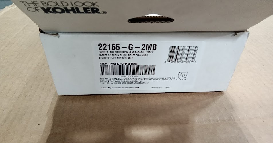 KOHLER Purist Multifunction Handshower K-22166-G-2MB gallery