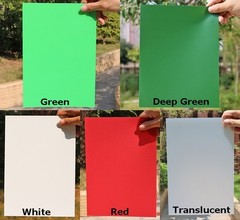 20 Sheets Coloured Polypropylene Plastic Paper Smooth Graphic Arts 12 Mil Thick