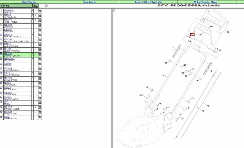 Genuine Toro 136-7166 Torsion Spring Control Bar 121-9118 & 104-8690 Recycler gallery