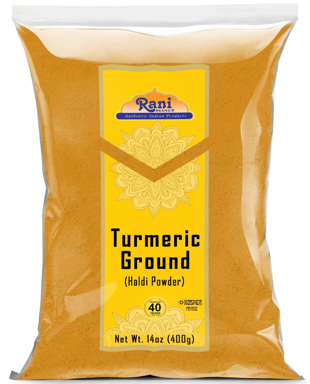 Rani Turmeric (Haldi) Root Powder Spice, (High Curcumin 14 Ounce (Bag) gallery