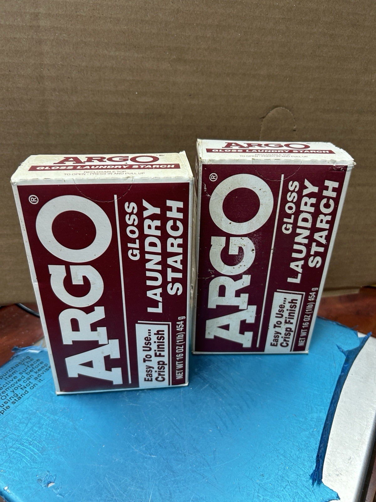 Argo Gloss Laundry Starch 2 Pack No Date Stained Boxes gallery