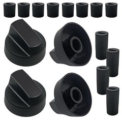 Black Universal Control Switch Knobs 4 Pack Upgrade Kit Replacement Switch