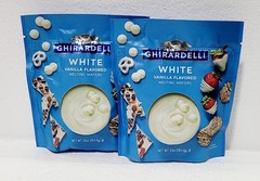 2 GHIRARDELLI WHITE BAKING Vanilla Melting Wafers 10 oz Bags