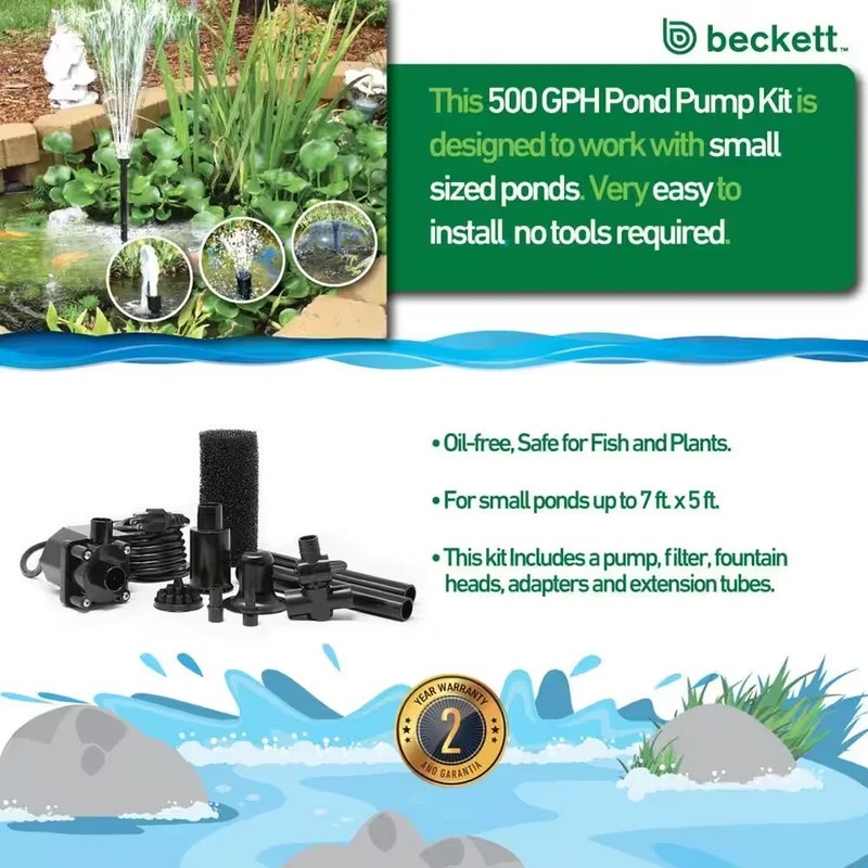 500 GPH Submersible Pond Pump gallery