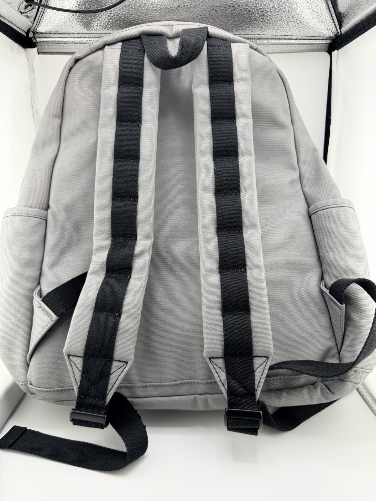 State Brand Grey Backpack Medium Sized With Synchrony Logo On Front 2