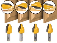 4 Bit Vertical Raised Panel Router Bit Set – 1/2″ Shank – Yonico 12404