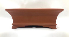 Tokoname Bonsai Pot SHOZAN Rectangular Pot glazed Brown w4.7in From Japan