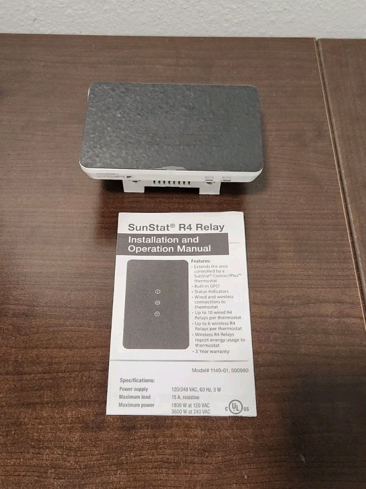 SunTouch SunStat Relay R4 for 15 Amps Heating Systems for 120V NEW gallery