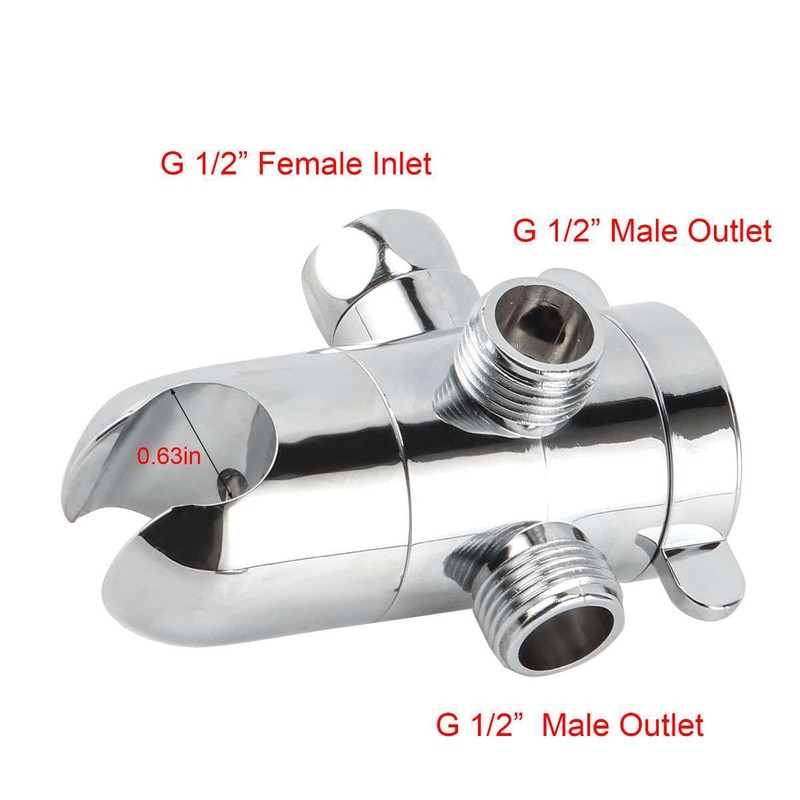 1/2" Shower Arm Diverter With Handshower Mount 3-Way Shower Head Diverter Valve gallery