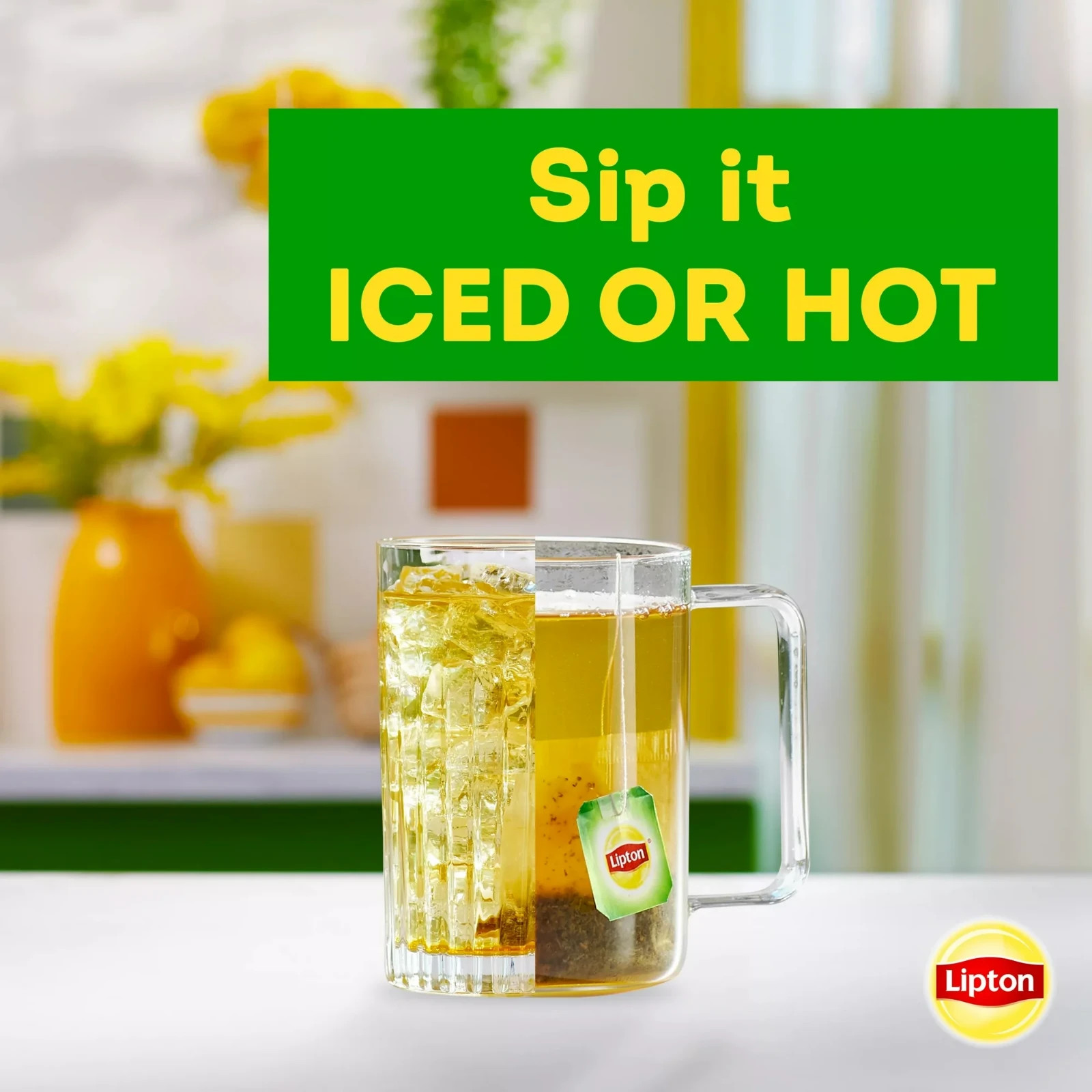 Lipton Peach Green Tea Bags, 20 Count gallery