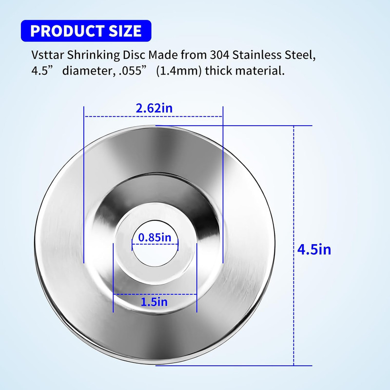 Shrinking Disc 4 ½ Inch Diameter, 055 Inch (1.4Mm) Thick –Sheet Metal Fabricatio gallery