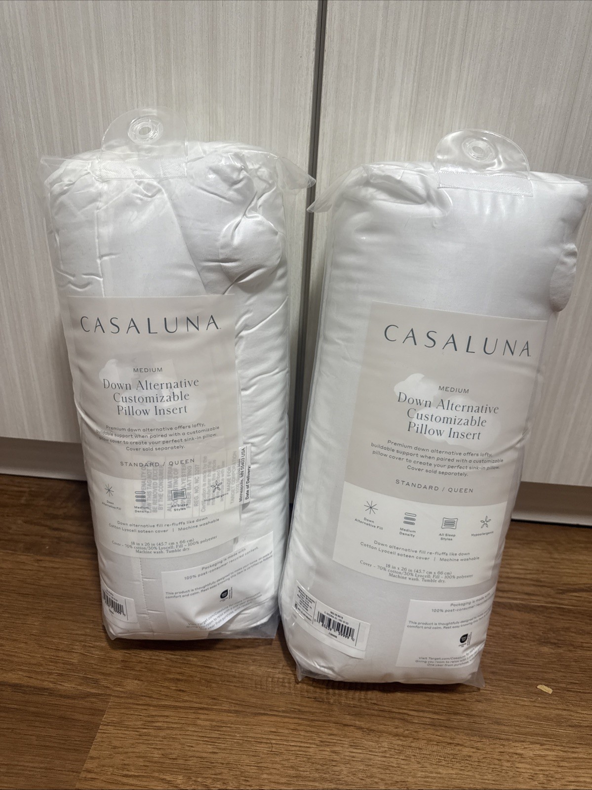 2 - Casaluna Customizable Bed Pillow Insert Standard* gallery